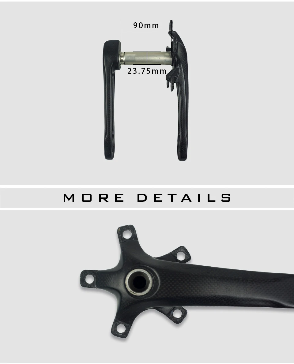 carbon fiber mtb crankset