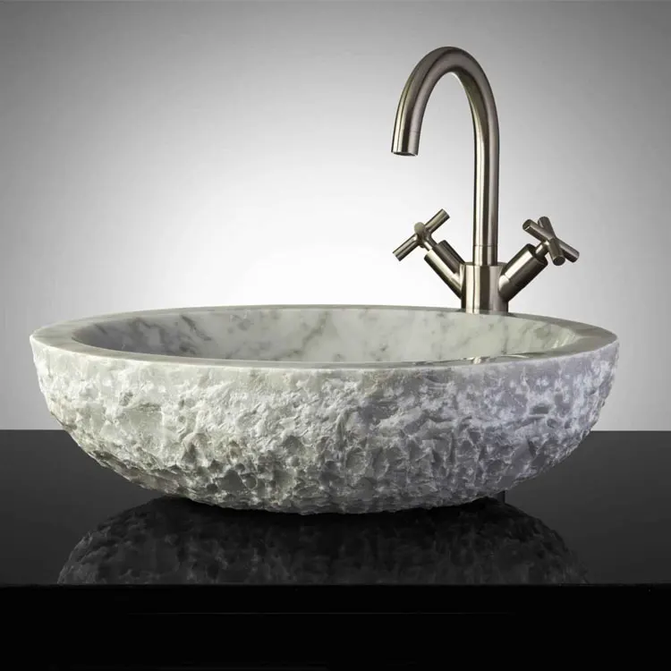 Bathroom Using Handmade Carved Natural Marble Sink Buy Bathroom Sinks