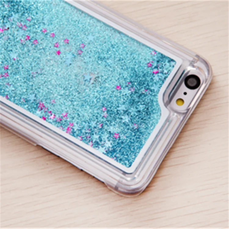 Jesoy Bling Glitter Heart Quicksand Moving Star Cases Phone Cover Cases For Iphone 6 6s Liquid 6355