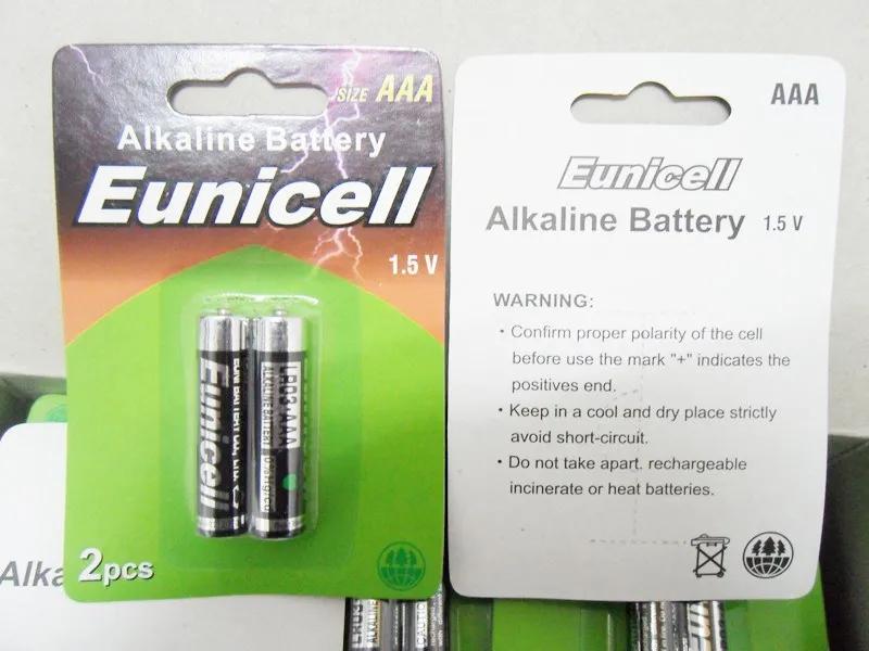 Dry Cell 1.5v Aaa Am3 Lr03 No.7 Alkaline Battery With Shrink Wrapped