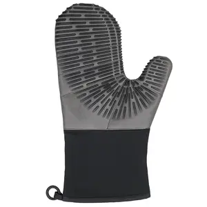 Image of 2018 wholesale Licorice Black Good Grips Silicone Oven Mitt with Magnet