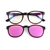 2019 New Model Cheap Ready stock PC Eyewear Frame Custom Fashion Eyewear Optical Frame with Magnet Clip on PC Sunglasses Lens