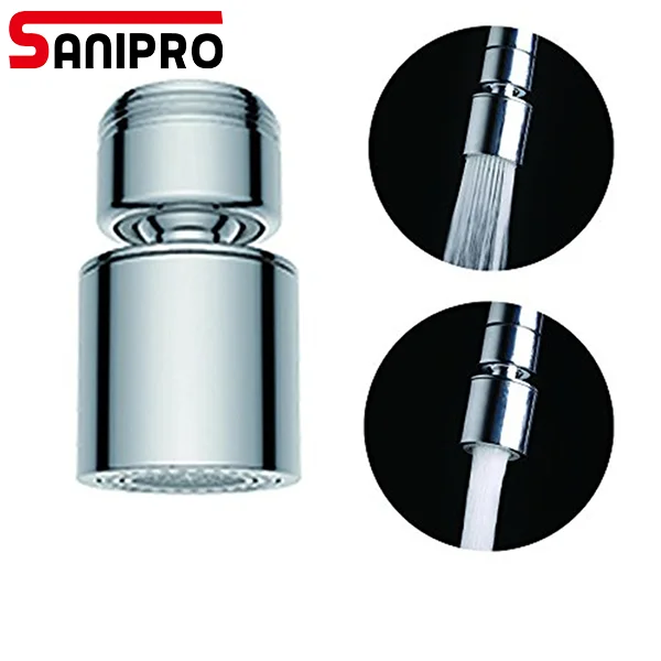 
SANIPRO New 2-Flow Aerator 360 Degree water saving devicet/Kitchen Faucet Tap Adapter Device Kitchen or Bathroom Fitting 