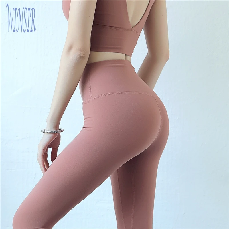 

81% Nylon 19% Spandex High Waist Sport Leggings Women Fitness Plus Size Gym Tight Workout Trousers Yoga Pants With Hidden Pocket