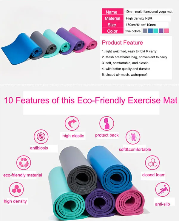 Aoyi Sports Yoga Mat For Man 10mm 15mm Extra Thick Non Slip Professional High Density Anti Tear Exercise Yoga Mat With Carrying Strap Bag Amazon Co Uk Sports Outdoors