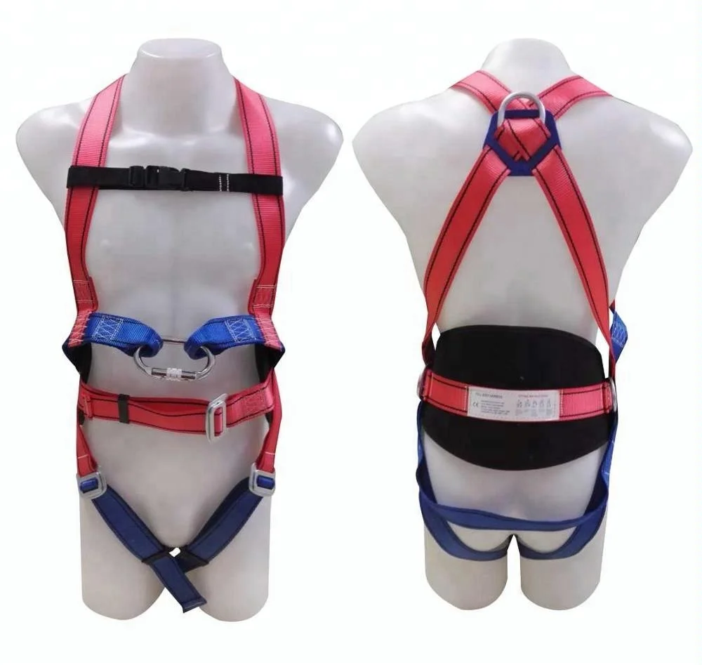 Full Body Safety Harness With Lanyard/shock Absorber /double Hook For