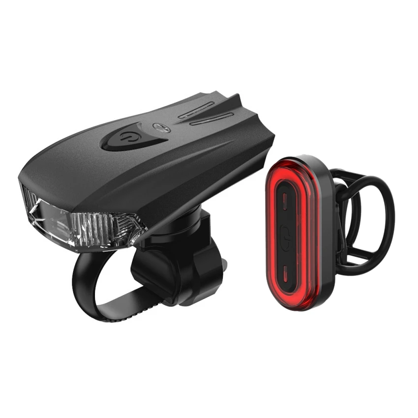 

Machfally EOS350 BK400 Rechargeable Bike usb warning light bicycle lamp free tail light LED Bike front Light, Colorful