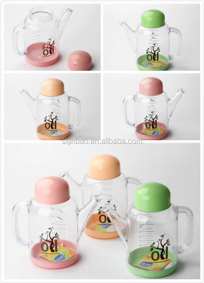 1050ml Plastic Large Size Cooking Oil Pot with Degree Scale