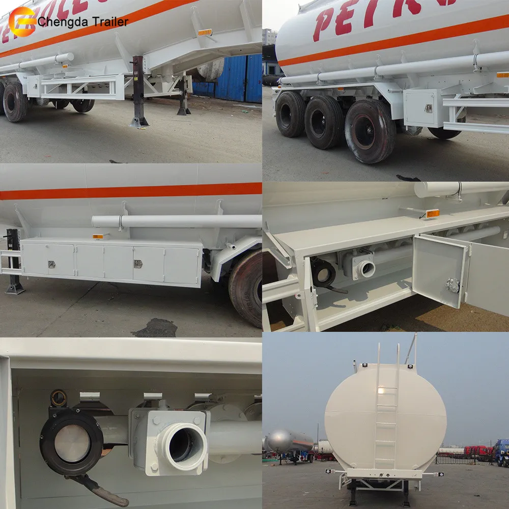 High Quality Fuel Tanker Semi Trailer 45kl 48kl 50kl Fuel Tank Trailer