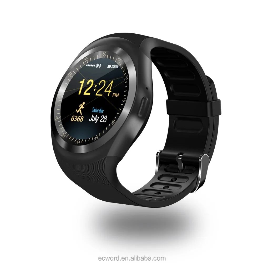 2019 Hot Selling Y1 Smart Watch with Micro SIM Card Smartwatch PK GT08 U8 Wearable Devices Smart Bracelet Heartrate