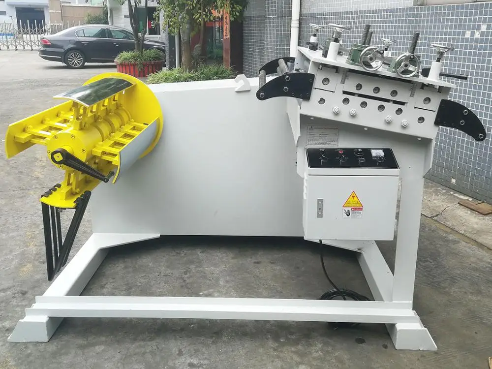 
800mm Wide Steel Coil Decoiler Straightener Machine for Decoiling and Straightening 
