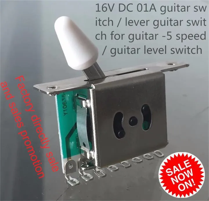 16V DC 01A guitar switch / lever guitar switch for guitar -5 speed with cap