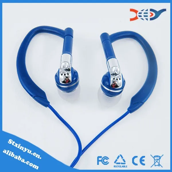 

Sports earphone with microphone over ear earbuds for outdoor sports wholesales, Black silver blue;and purple;and pink green red orange yellow color