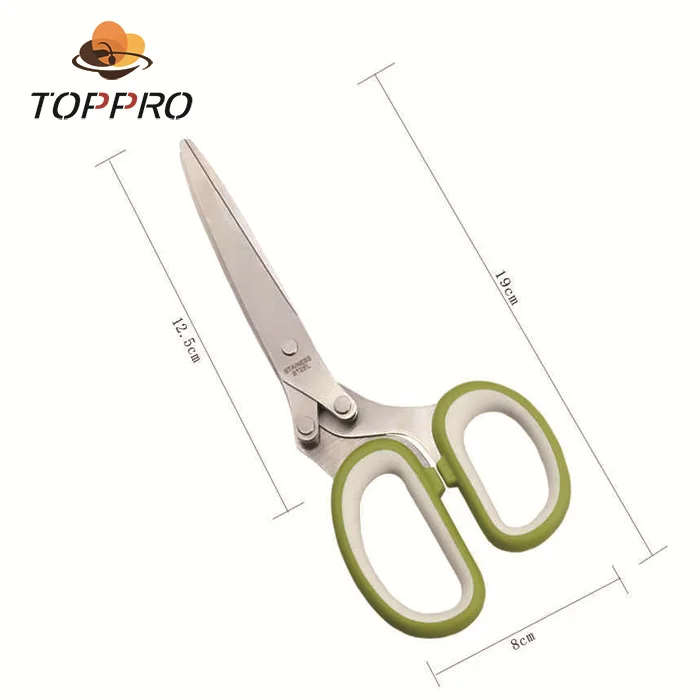 
TOPPRO Kitchen shear 5 blades herb scissors 