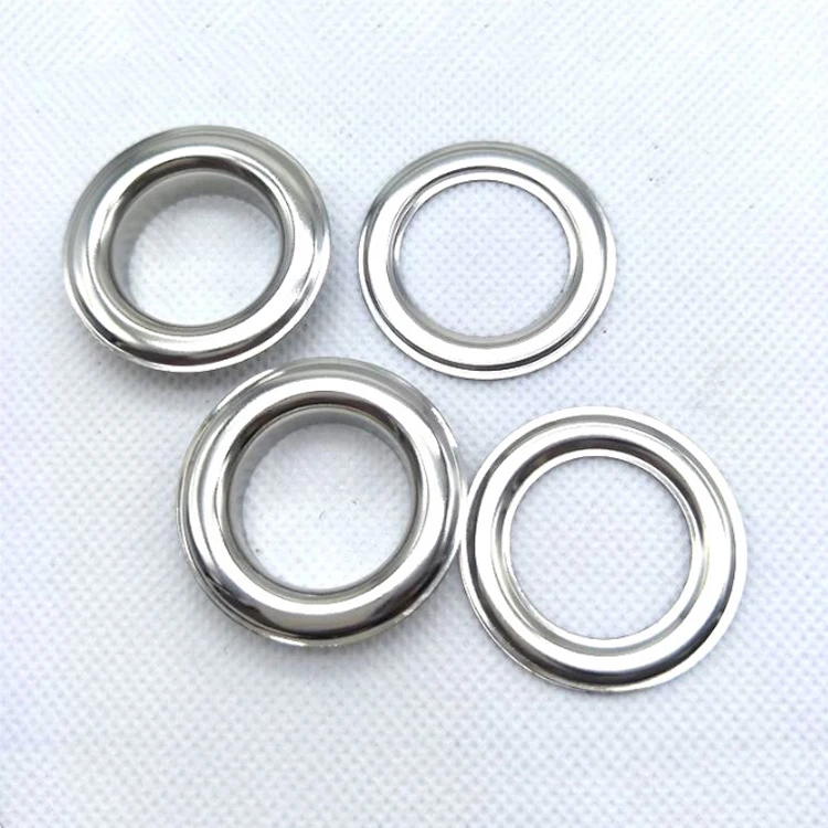 Custom stainless steel high quality metal eyelet grommet garment shoe accessories metal eyelet for bag