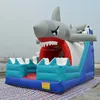 Commercial used inflatable water slide, inflatable shark water slide for sale B4105