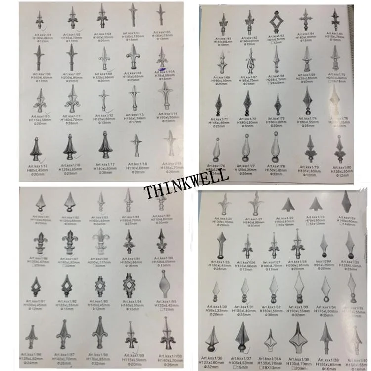 Factory Price Wrought Iron Finials For Rod Top Steel Fence Buy