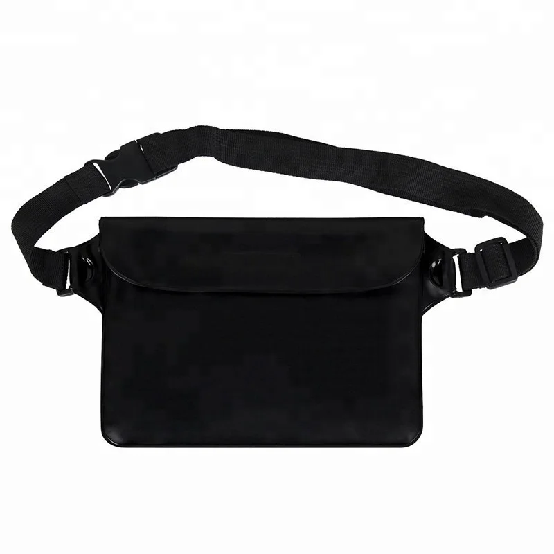 

IPX6 grade waterproof PVC waist pouch bag dry bag green black transparent, Black, pink, blue, yellow, white, green, orange,green,etc