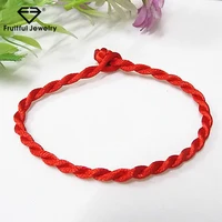 

Custom design diy couple Red Thread String Bracelet Lucky Red Green Handmade Rope Bracelet