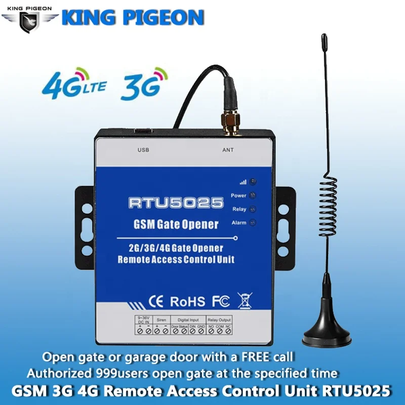 RTU5025 GSM SMS 3G Gate Opener Operator Sliding Garage Door Remote Controller Sz 