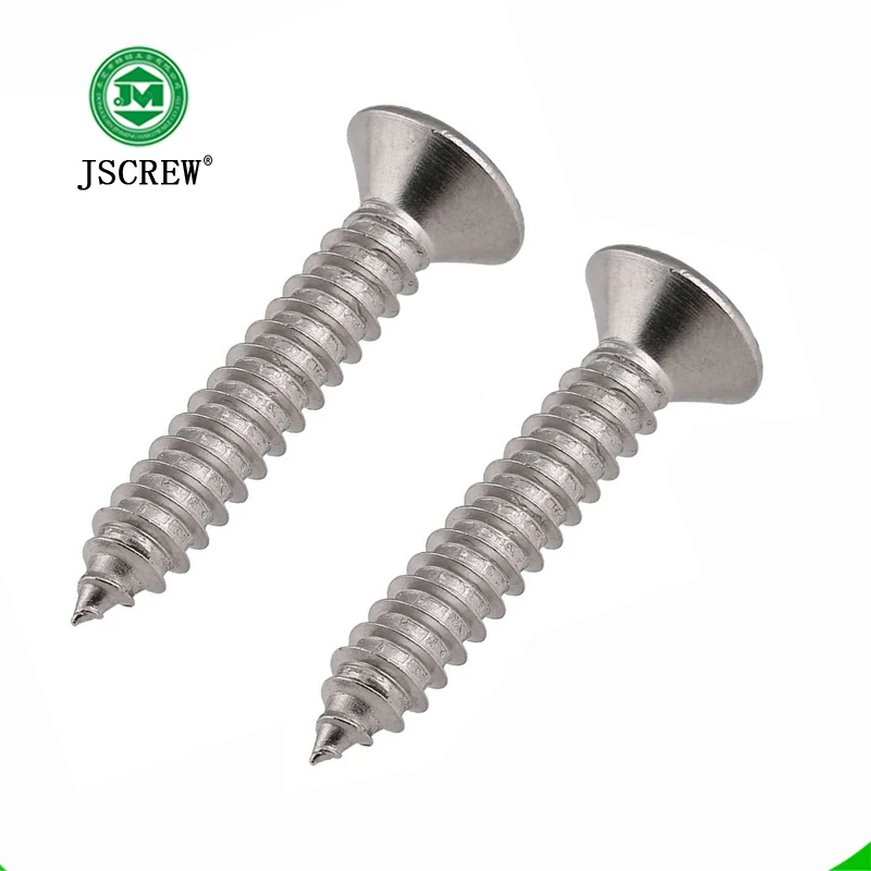 
Manufacturer wholesale screw China factory stainless steel flat head self tapping screw for chair 