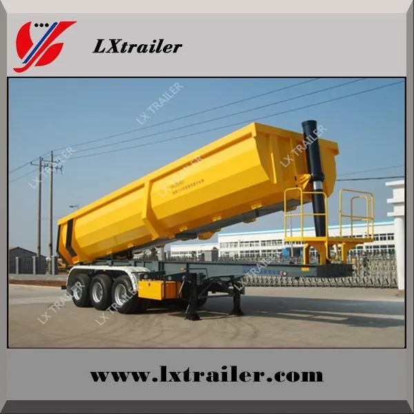 china 3 axle 45 cubic meters sand dump trailer good price