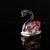 K9 Crystal Swan Modle Paperweight Handmade Fengshui Glass Animal Crafts For Kids Children Birthday Home Decoration Gifts