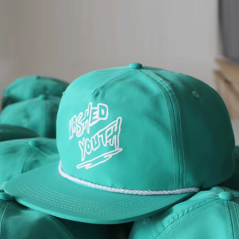 Fashion Custom Plain Blank Nylon Snapback Rope Hat Promotional/snapback Cap With String Buy