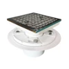 Tile-In Square Floor Drain With Shower Drain Hair Catcher For Bathroom