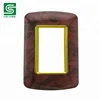 Wholesale wooden color with golden frame wall switch plate for egypt and middle east