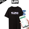 DJ dance light up and down el shirt/ custom el equalizer panel /music
