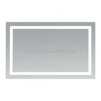 Horizontale Led Wandmontage Verlichte Vanity Badkamer Verzilverde ... Horizontale Led Wandmontage Verlichte Vanity Badkamer Verzilverde ...