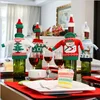 Christmas decorations new high - end knitted Christmas red wine sets sweater knitting wine bottle sets of Christmas supplies