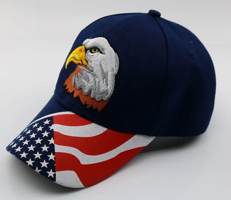 Custom 100% Cotton 6 Panel Printed 3d Embroidered Usa ...