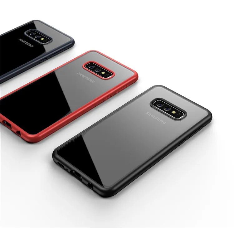 

s10 Lite Shockproof Acrylic Tpu Pc Clear Phone Case For Samsung s10 Lite, Multi-color, can be customized