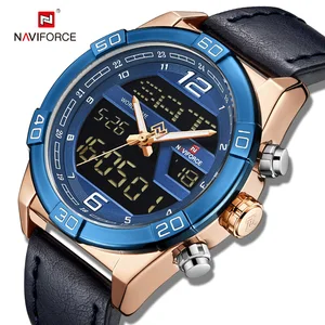 Naviforce 9128 Double Display digital Fashion Sports relogio masculino waterproof men wristwatch reloj hombre luxury watches