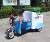 Three wheel electric tricycle garbage cleaning machine one bin for garbage