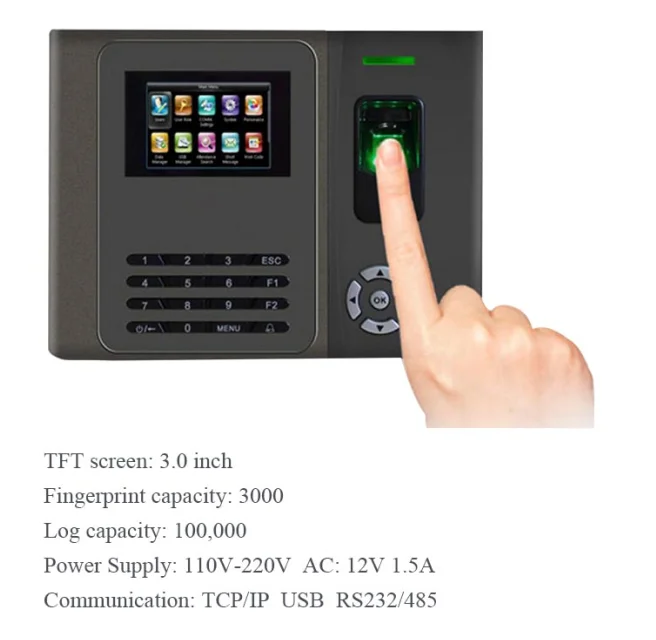 Bio880 finger print time attendance machine