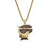 Custom iced out Mr. bird pendant cartoon hip hop pendant