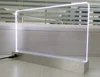 Manufacture factory high quality clear acrylic plate advertisingment silver aluminum LED lighting base with customized logo