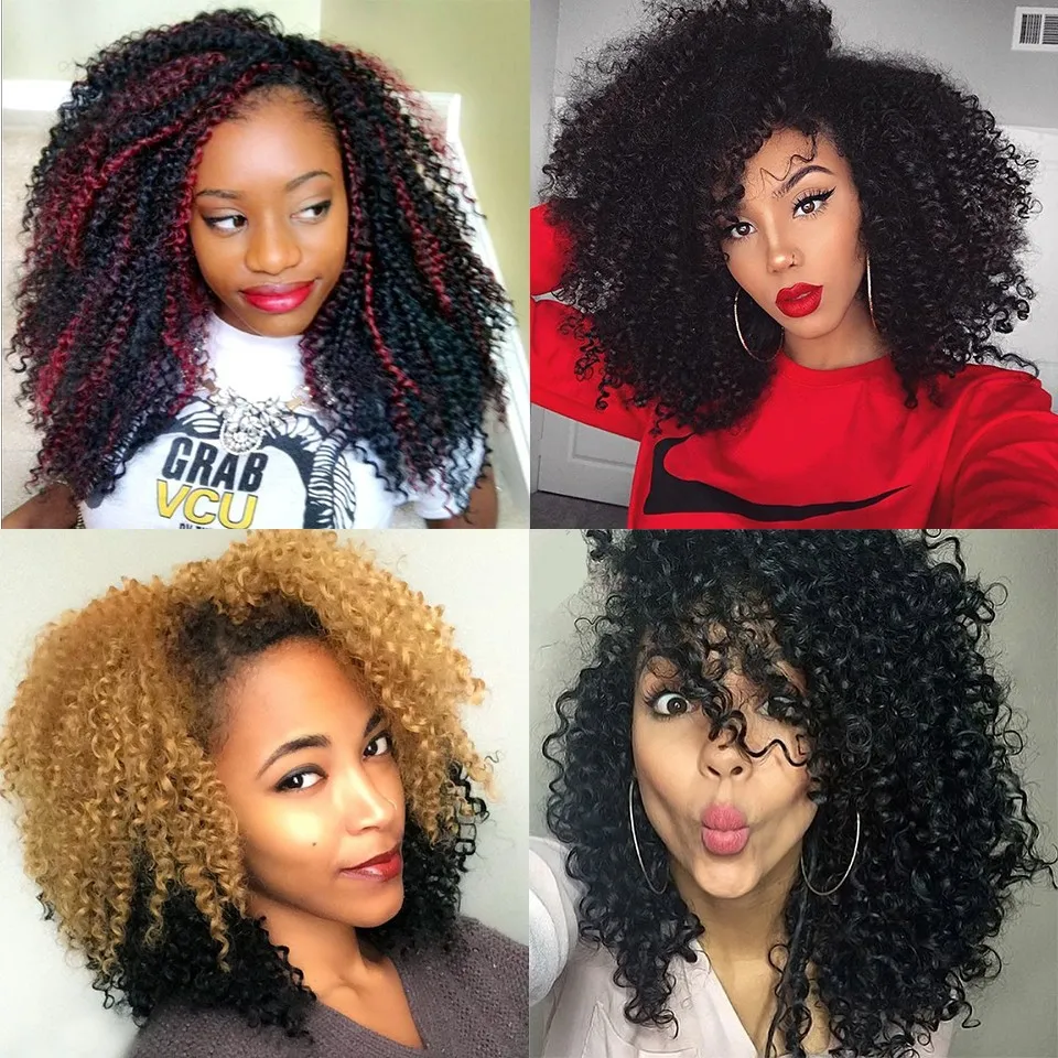 3pcs Lot Ombre Wand Curls Mali Bob Twist Crochet Braids Short Hair