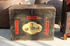 Antique decorate wood small painting craft box