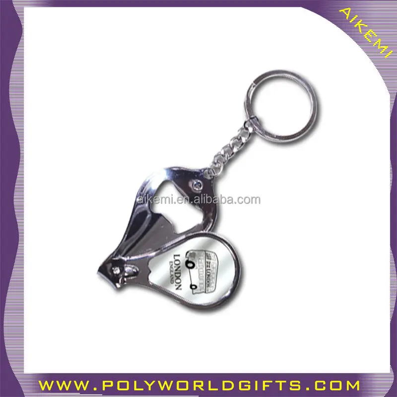 Souvenir Metal Nail Clipper Key Chain,Alloy Metal Nail Clipper Keychain