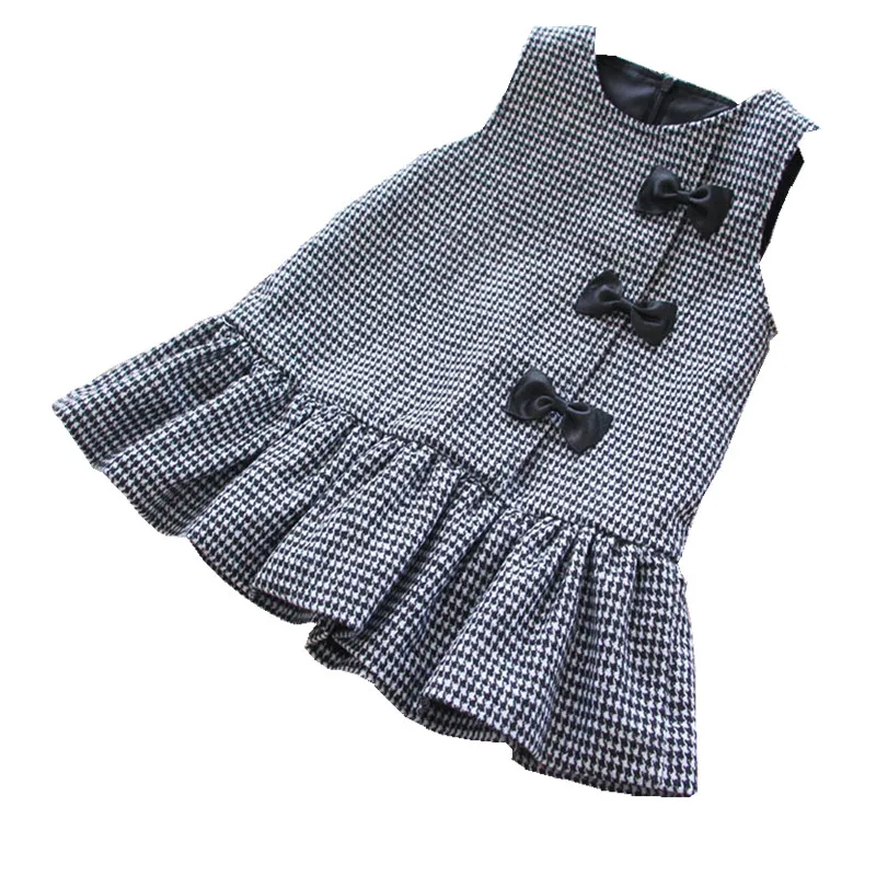 

baby new model girl dress Plaid children clothes dress for baby girl clothes wholesale jeans baby dress, Black