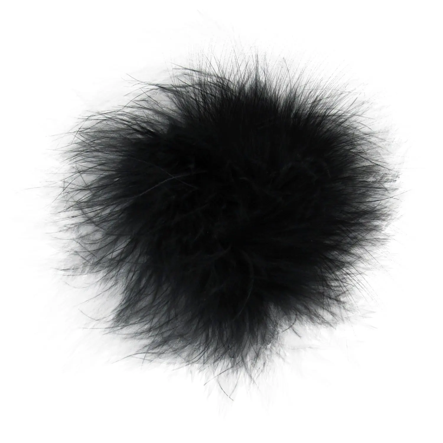 Marabou Feather Puff Princess Dress-Up Hair Bow Clip