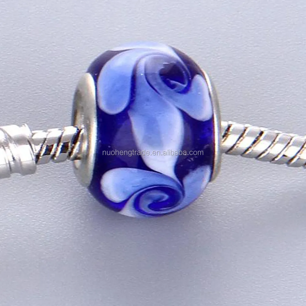 

BLDKZ-005 YIwu Wholesale Big hole Murano Glass Beads