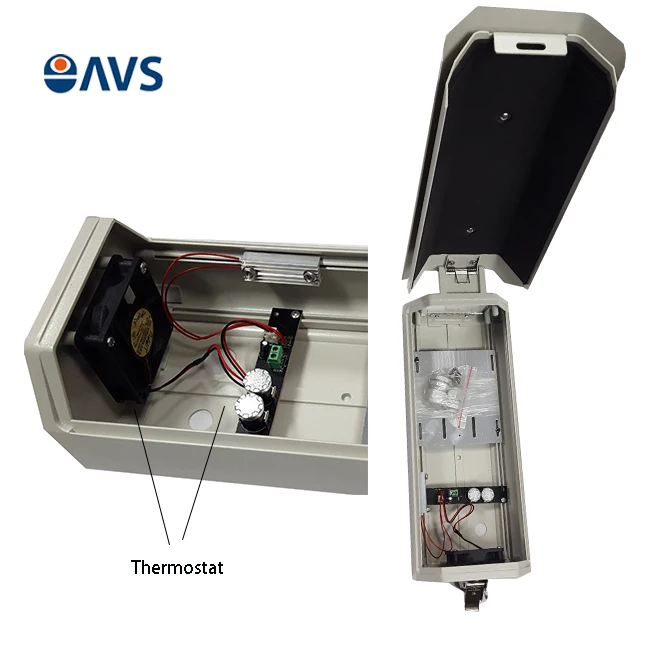 
Factory Sales Aluminum Alloy Waterproof Surveillance Camera Housing with Fan and Heater 