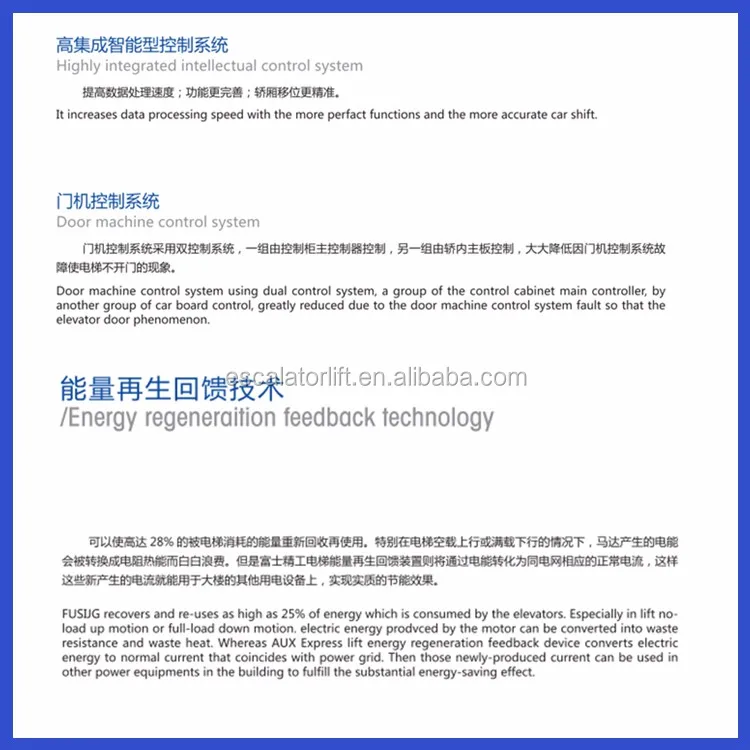 China Factory sale safe comfortable business Passenger lift