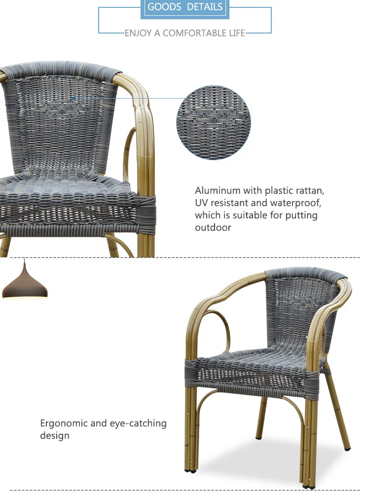 Outdoor Round Aluminium Metal Plastic Rattan Wicker Garden Chair Buy