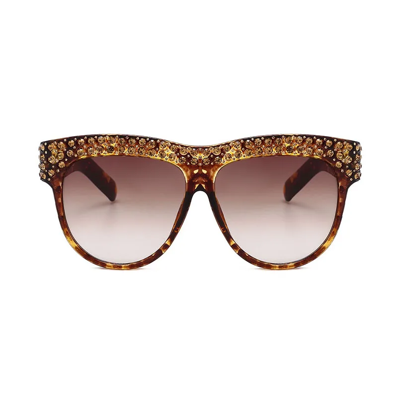 

12132 Superhot Eyewear Fashion Women Sun glasses Luxury Oversized Crystal Rhinestone Shades Sunglasses